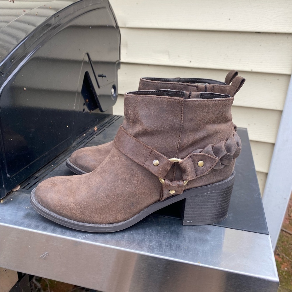 Carlos by Carlos Santana Vancouver Ankle Boot Brown Size‎ 7.5